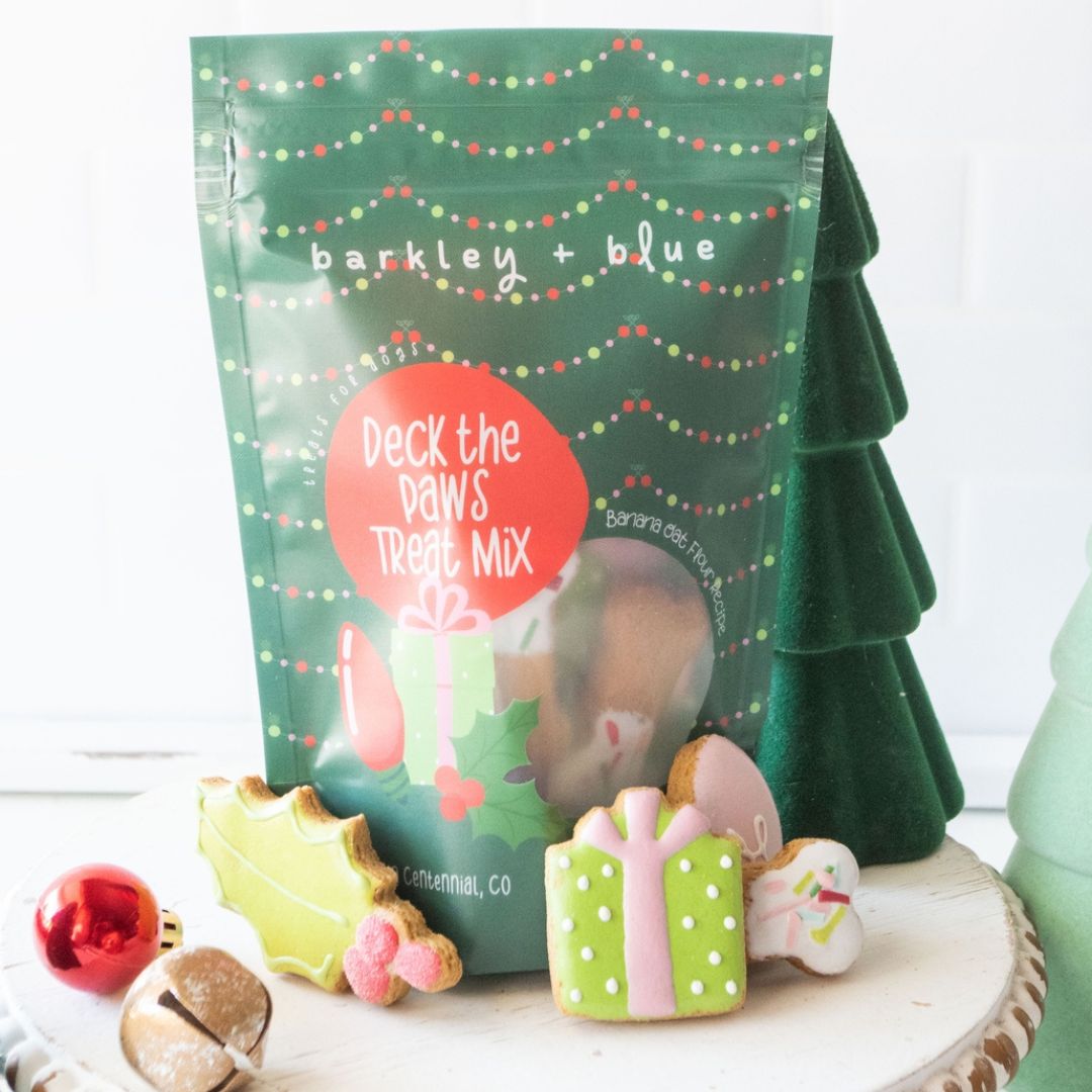 Deck the Paws Christmas Dog Treat Bag