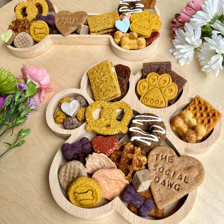 Paw Shaped Dog Barkuterie Board