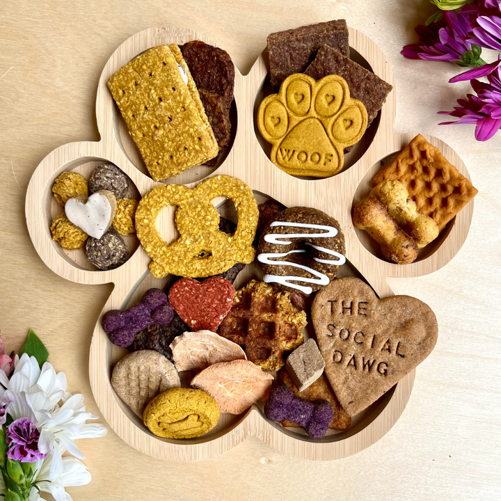 Paw Shaped Dog Barkuterie Board