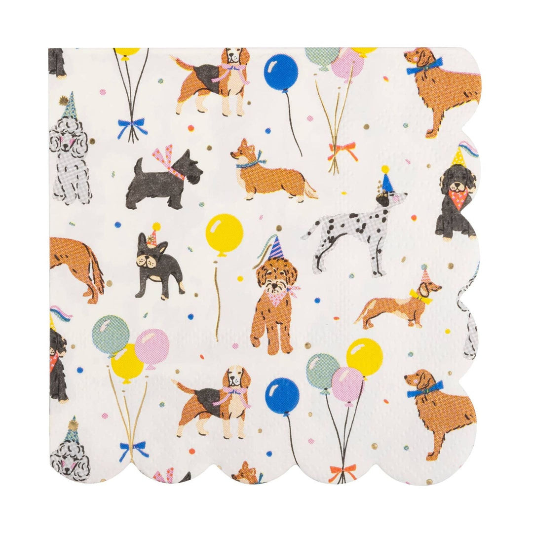 Dog Birthday Party Cocktail Napkin