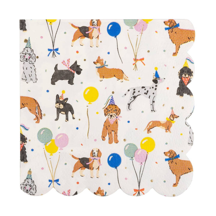 Dog Birthday Party Cocktail Napkin