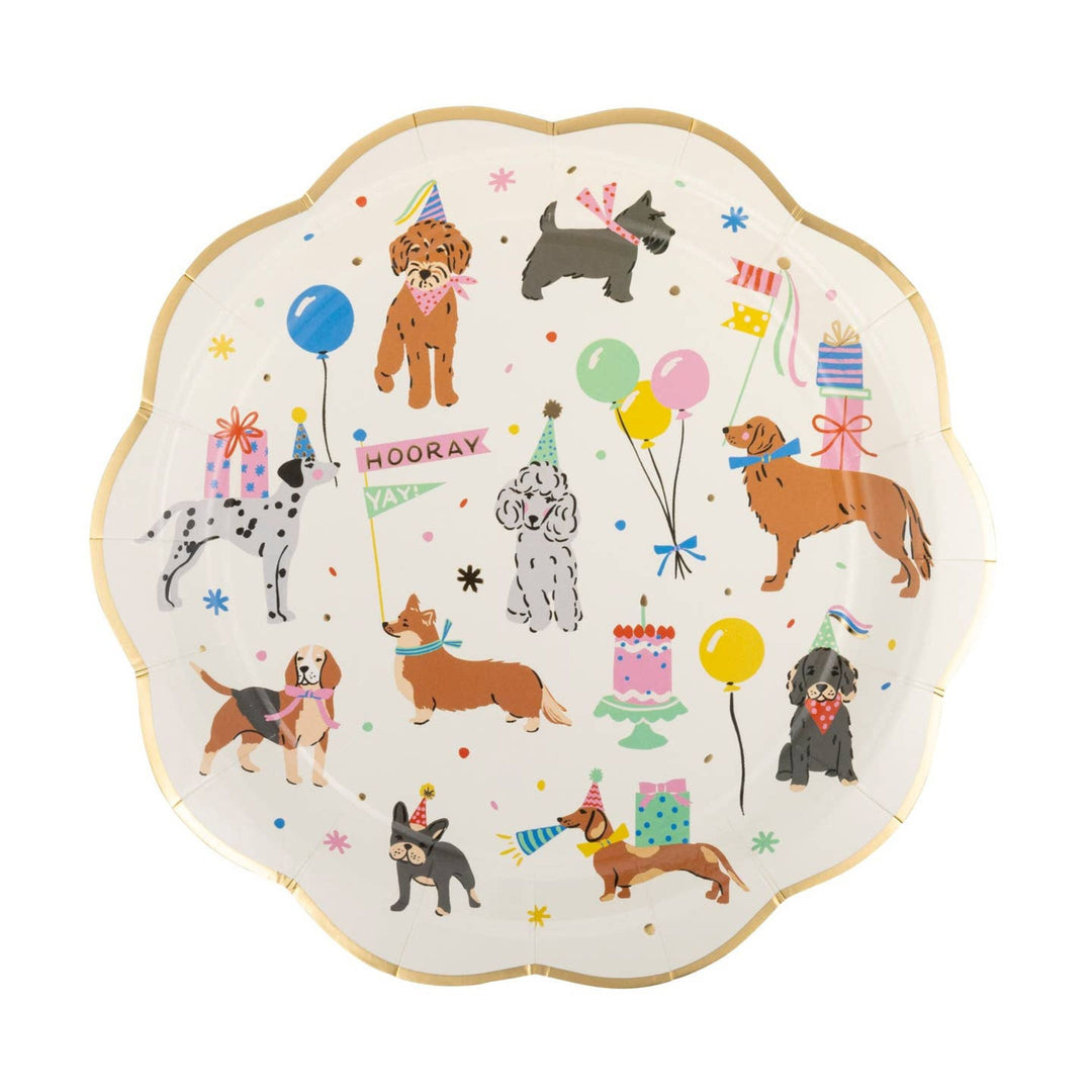 Dog Birthday Party Plate