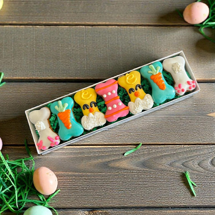 PREORDER - Mini Easter Bone Dog Treat Box - 7 count