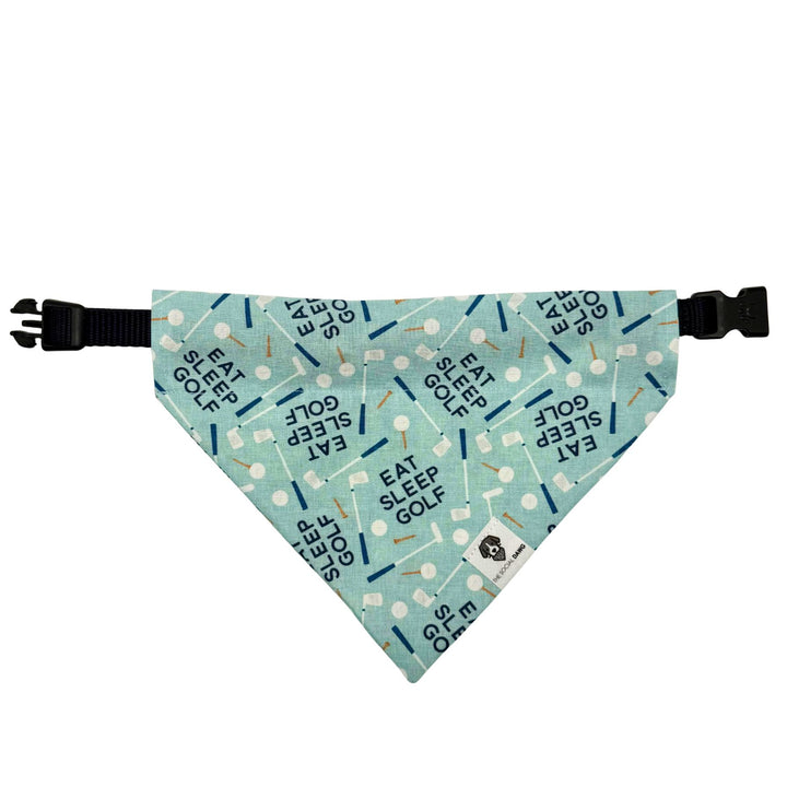 Eat Sleep Golf Slip-On Dog Bandana