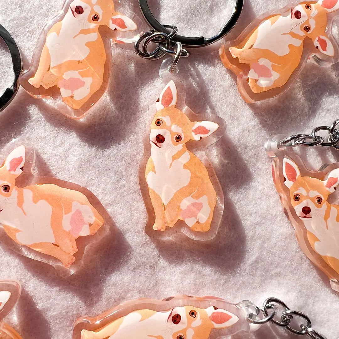 Chihuahua (Blonde) Keychain
