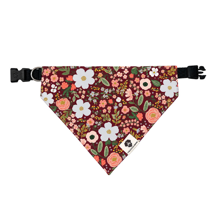 Fall Floral Slip-On Dog Bandana
