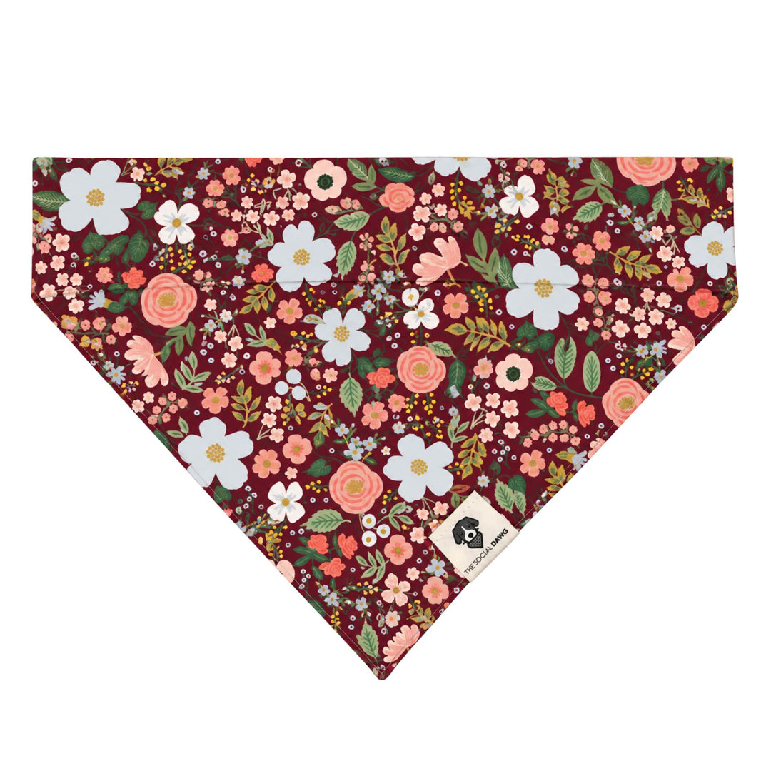 Fall Floral Slip-On Dog Bandana