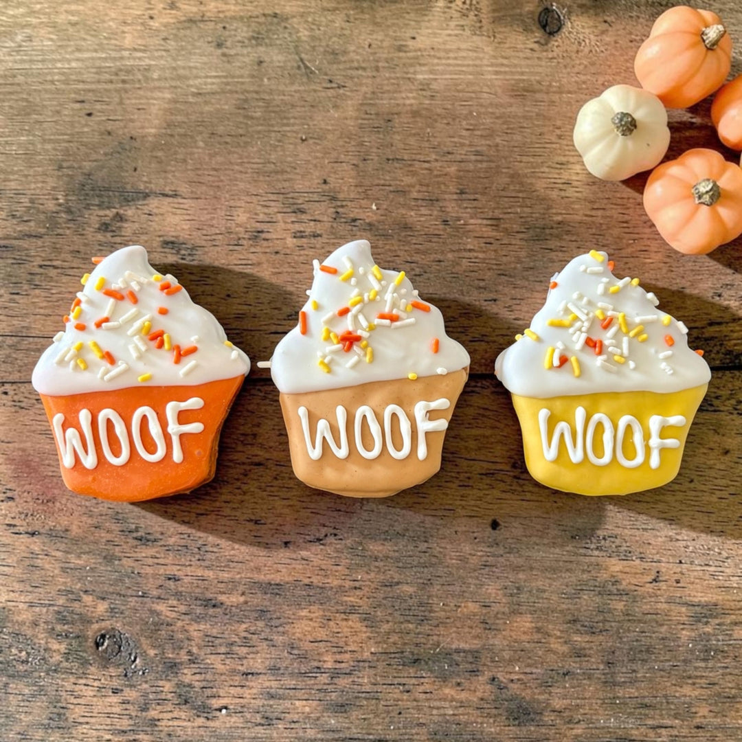 Fall Pupcake Dog Treat - 3 Treats