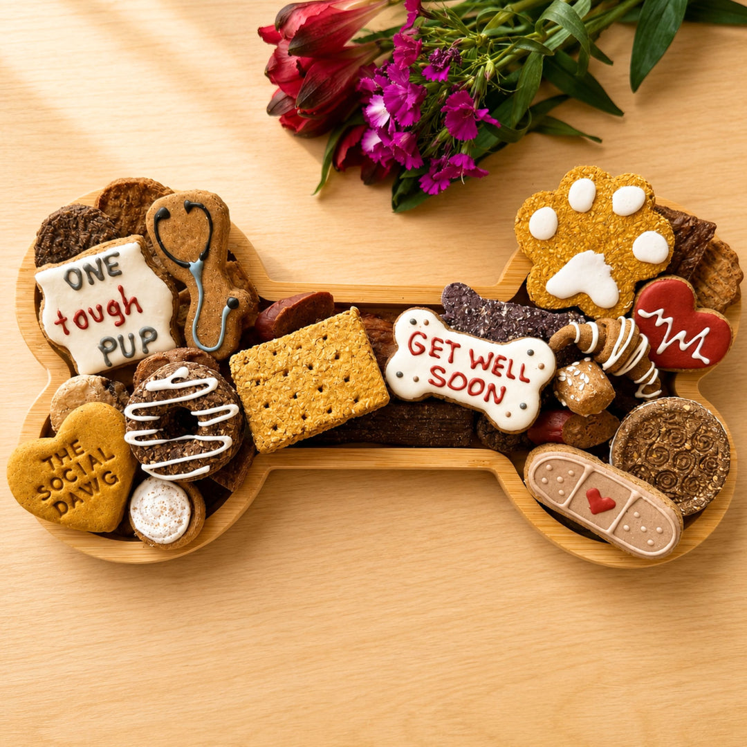 Get Well Soon Dog Bone Barkuterie Treat Board