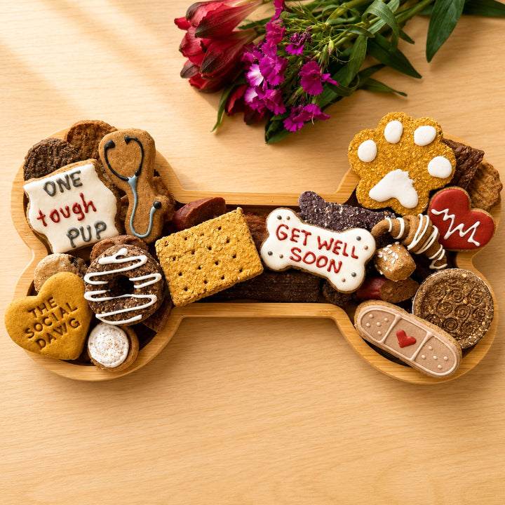 Get Well Soon Dog Bone Barkuterie Treat Board