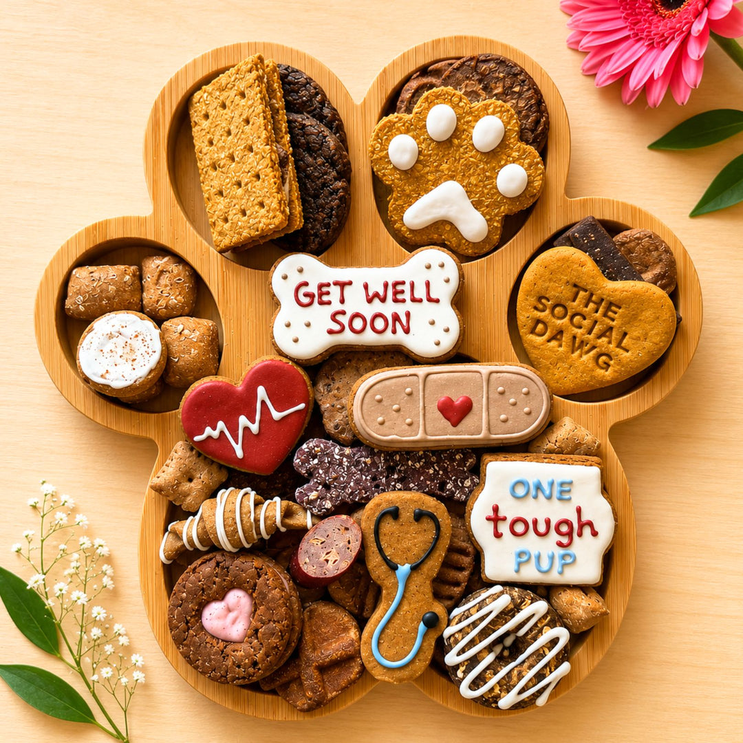 Get Well Soon Paw Barkuterie Dog Treat Board