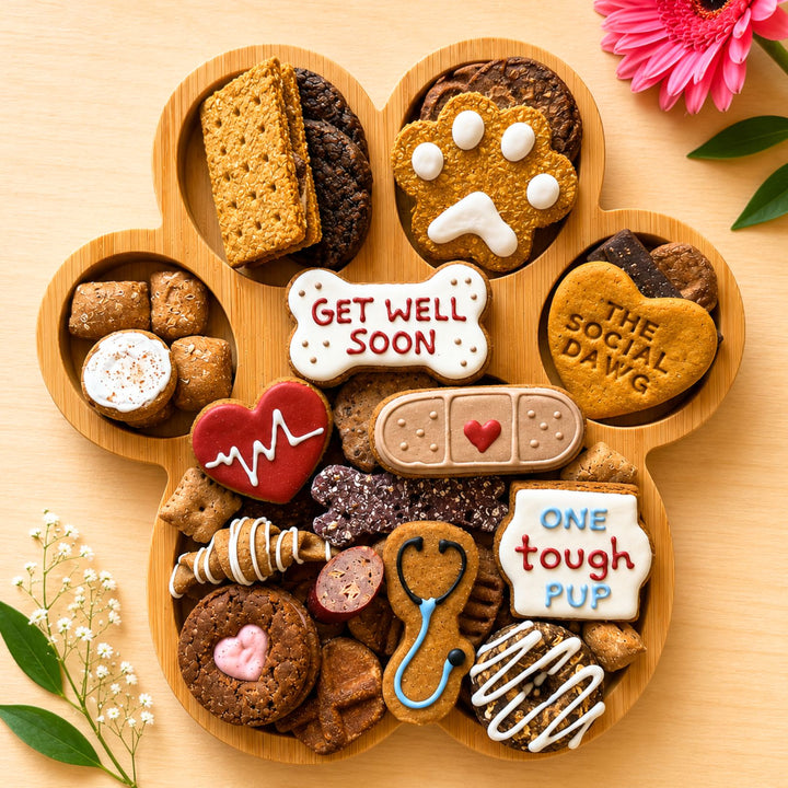 Get Well Soon Paw Barkuterie Dog Treat Board
