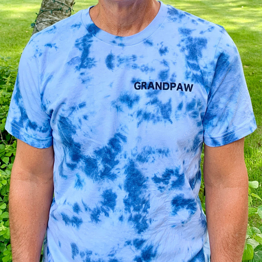 Grandpaw Blue Tie-Dye T-shirt 