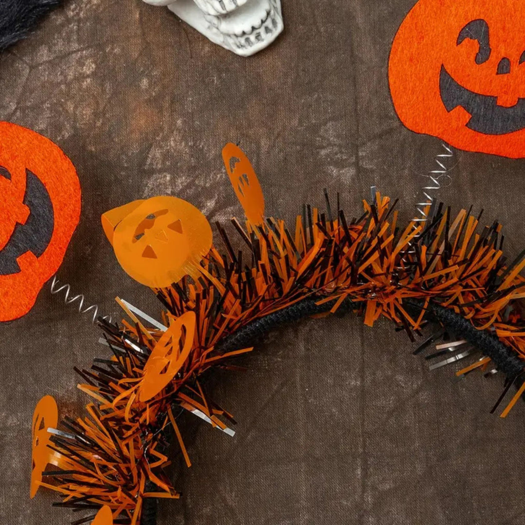 Halloween Jack-O'-Lantern Head Bopper Headband