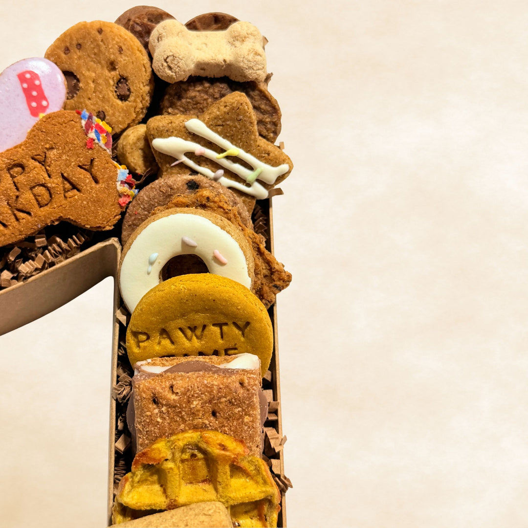 Happy Barkday Number Barkuterie Dog Treat Board