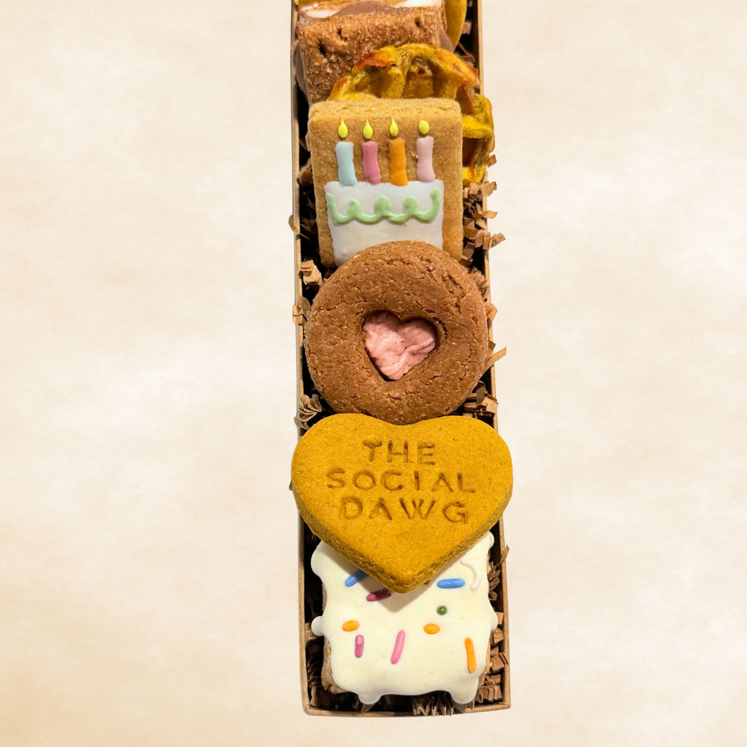 Happy Barkday Number Barkuterie Dog Treat Board