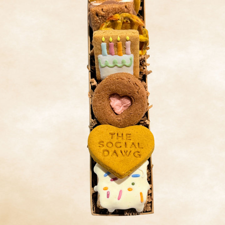 Happy Barkday Number Barkuterie Dog Treat Board
