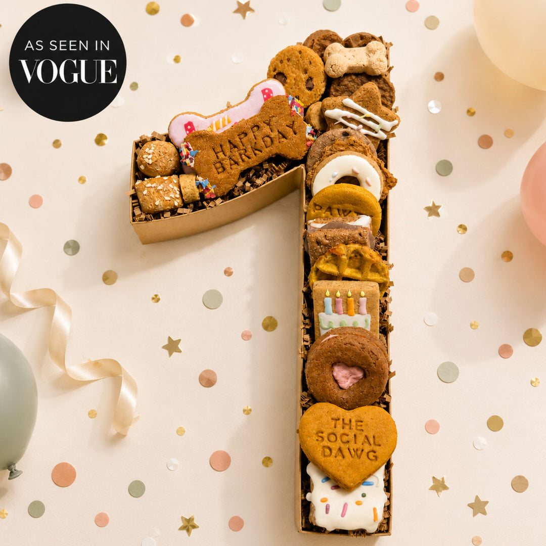 Happy Barkday Number Barkuterie Dog Treat Board