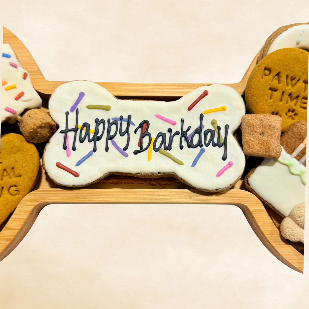 Happy Barkday Bone Barkuterie Dog Treat Board