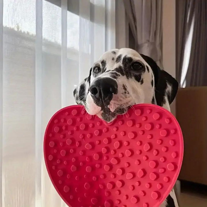 Heart Shaped Dog Lick Mat