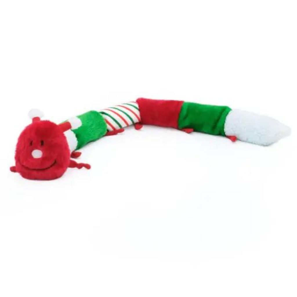 Holiday Caterpillar Dog Toy