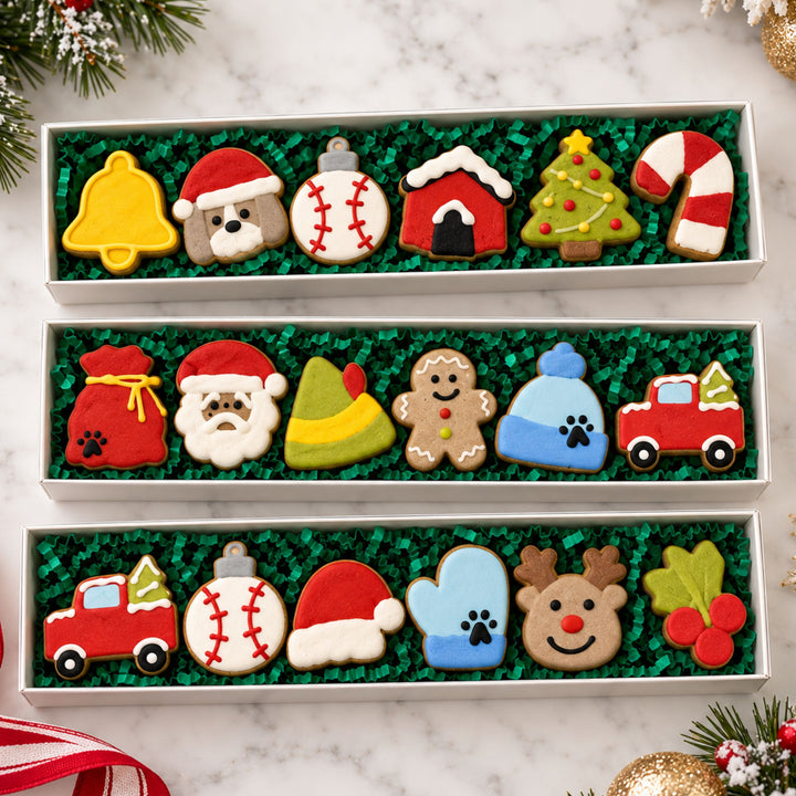 Bite Size Holiday Dog Treat Box - 6 count
