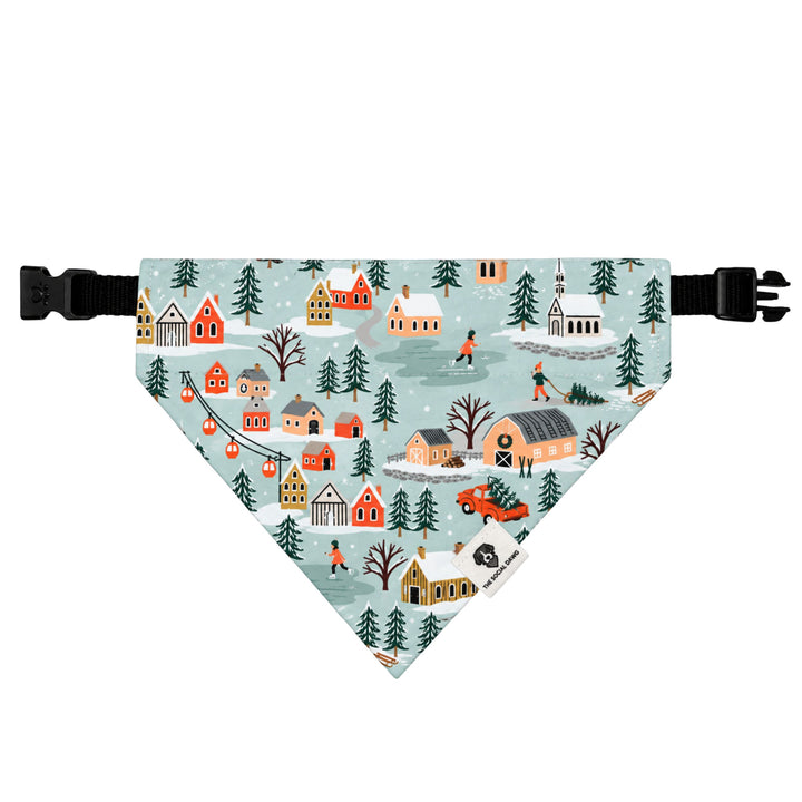 Winter Village Holiday Slip-On Dog Bandana