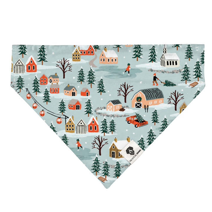 Winter Village Holiday Slip-On Dog Bandana