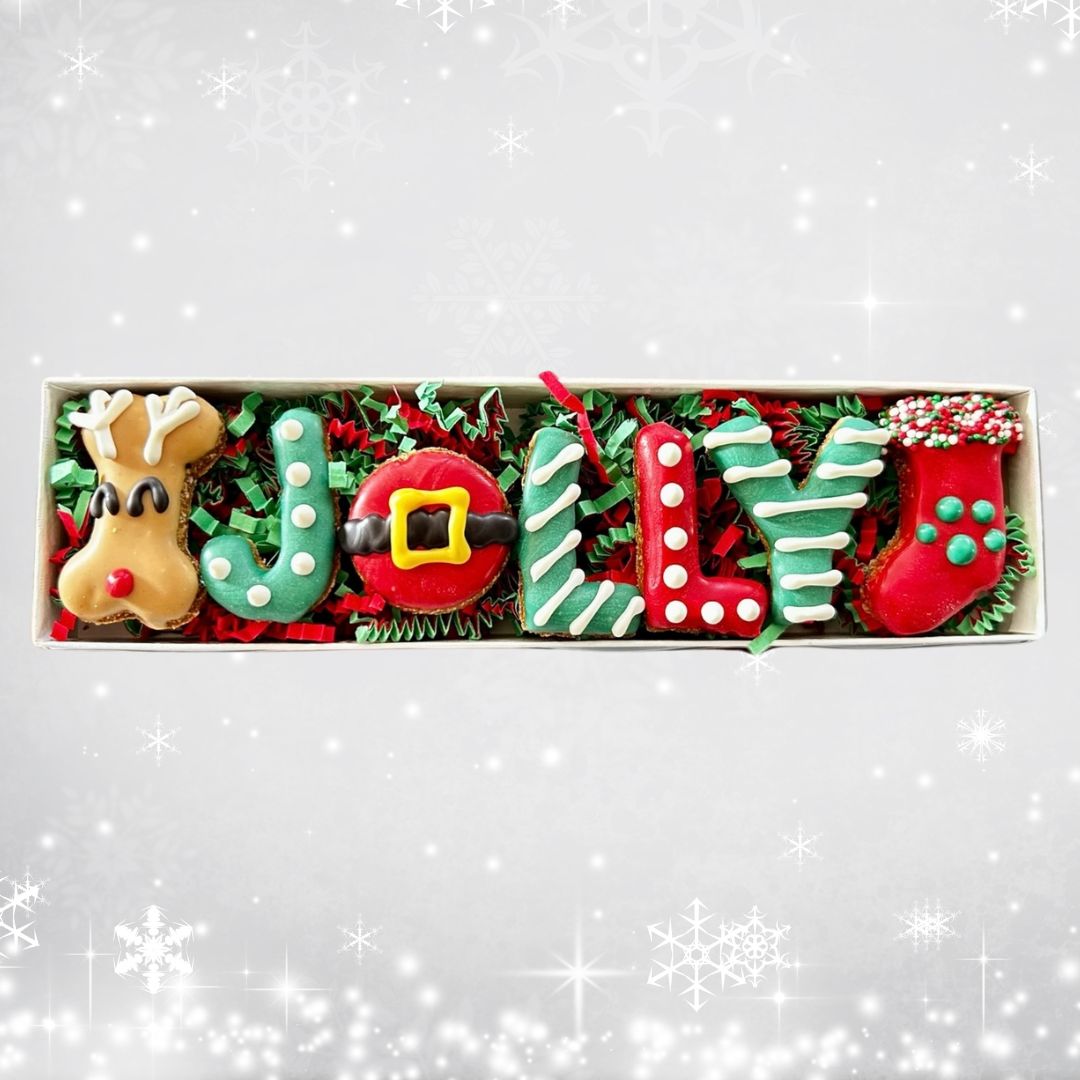 Jolly Woofmas Dog Treat Box