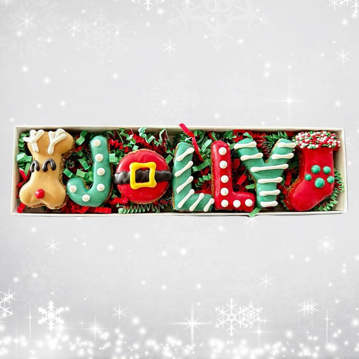 Jolly Woofmas Dog Treat Box
