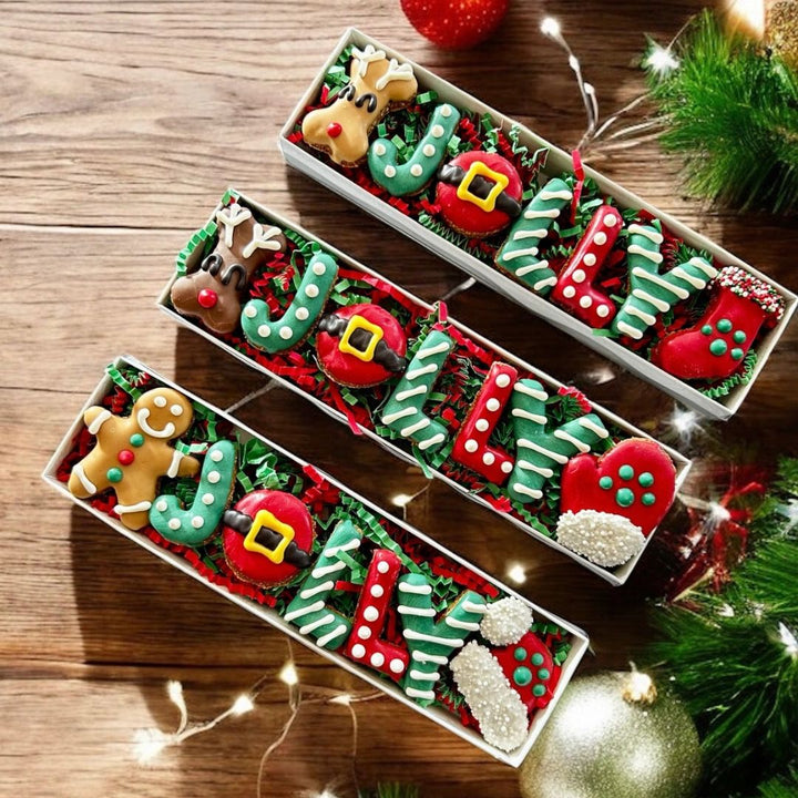 Jolly Woofmas Dog Treat Box