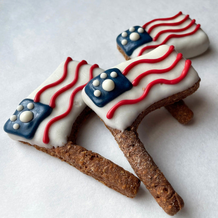 American Flag Dog Treats - 3 Treats