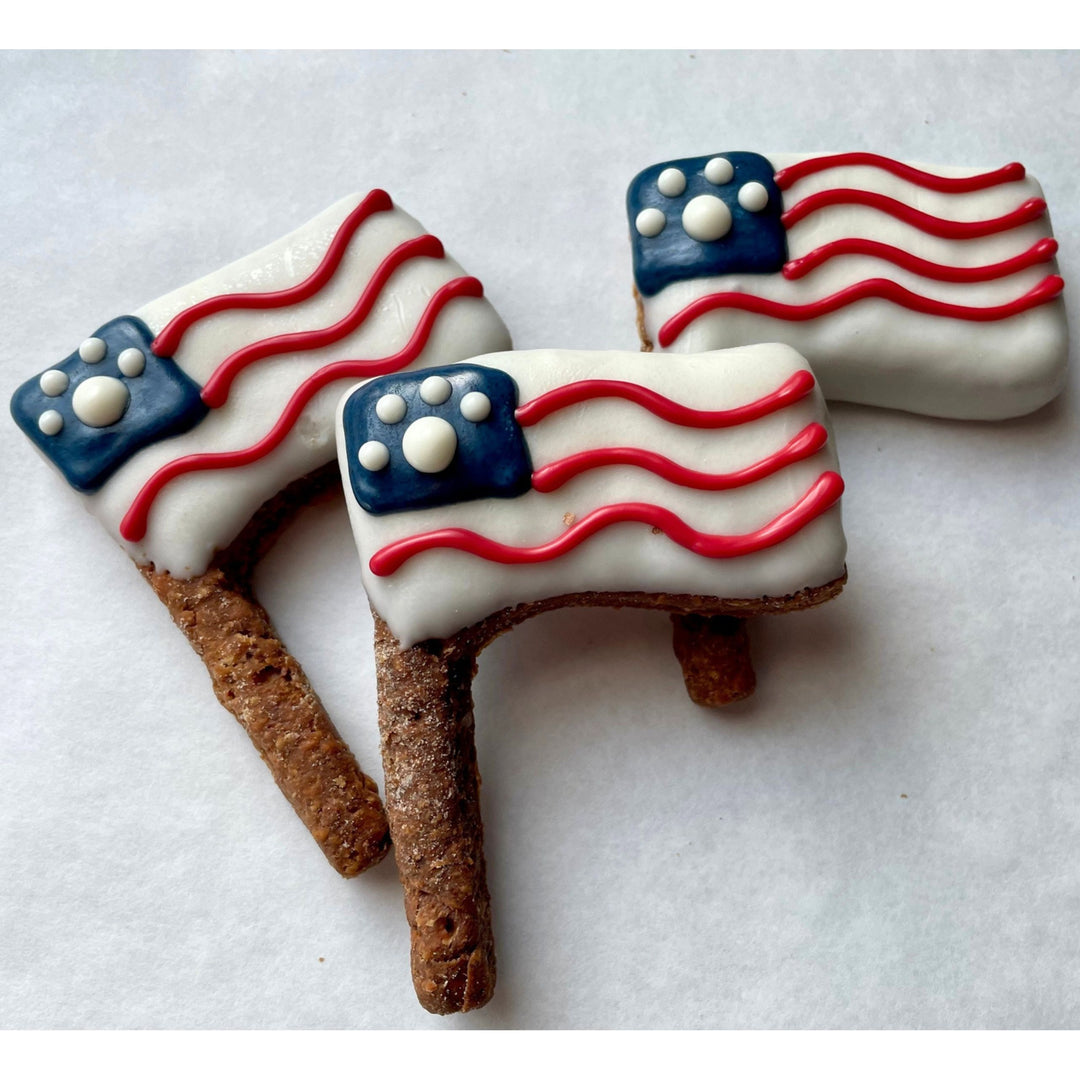 American Flag Dog Treats - 3 Treats