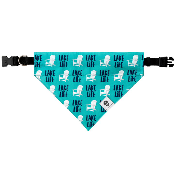 Lake Life Slip-On Dog Bandana