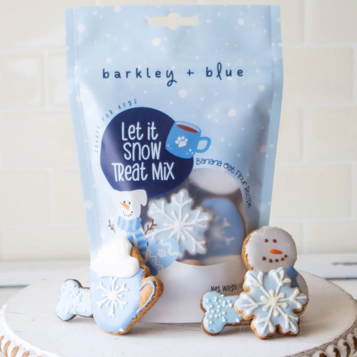 Let It Snow Holiday Dog Treat Bag