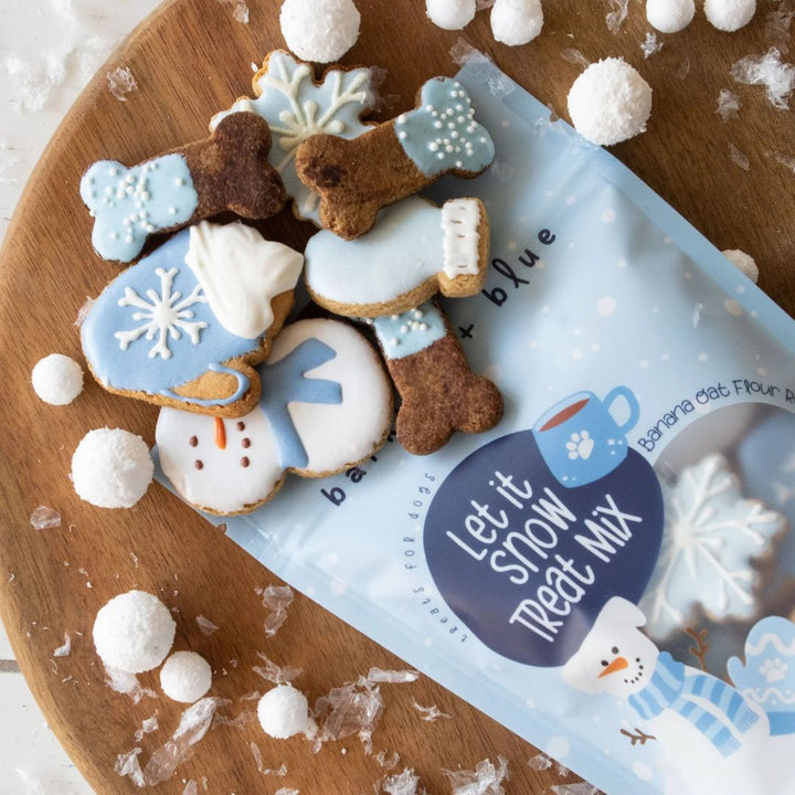 Let It Snow Holiday Dog Treat Bag