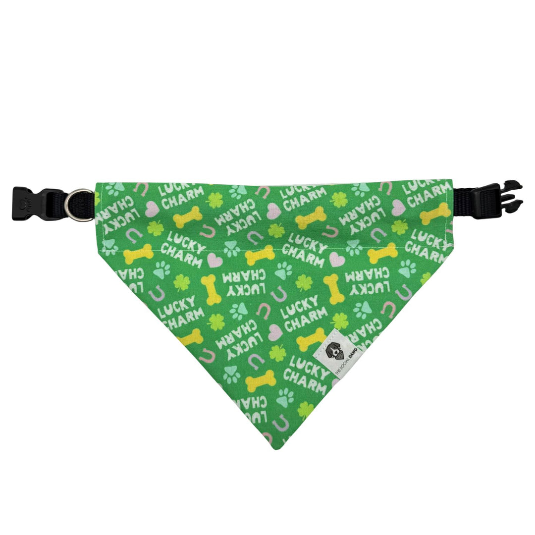 St. Patrick's Lucky Charm Slip-On Dog Bandana