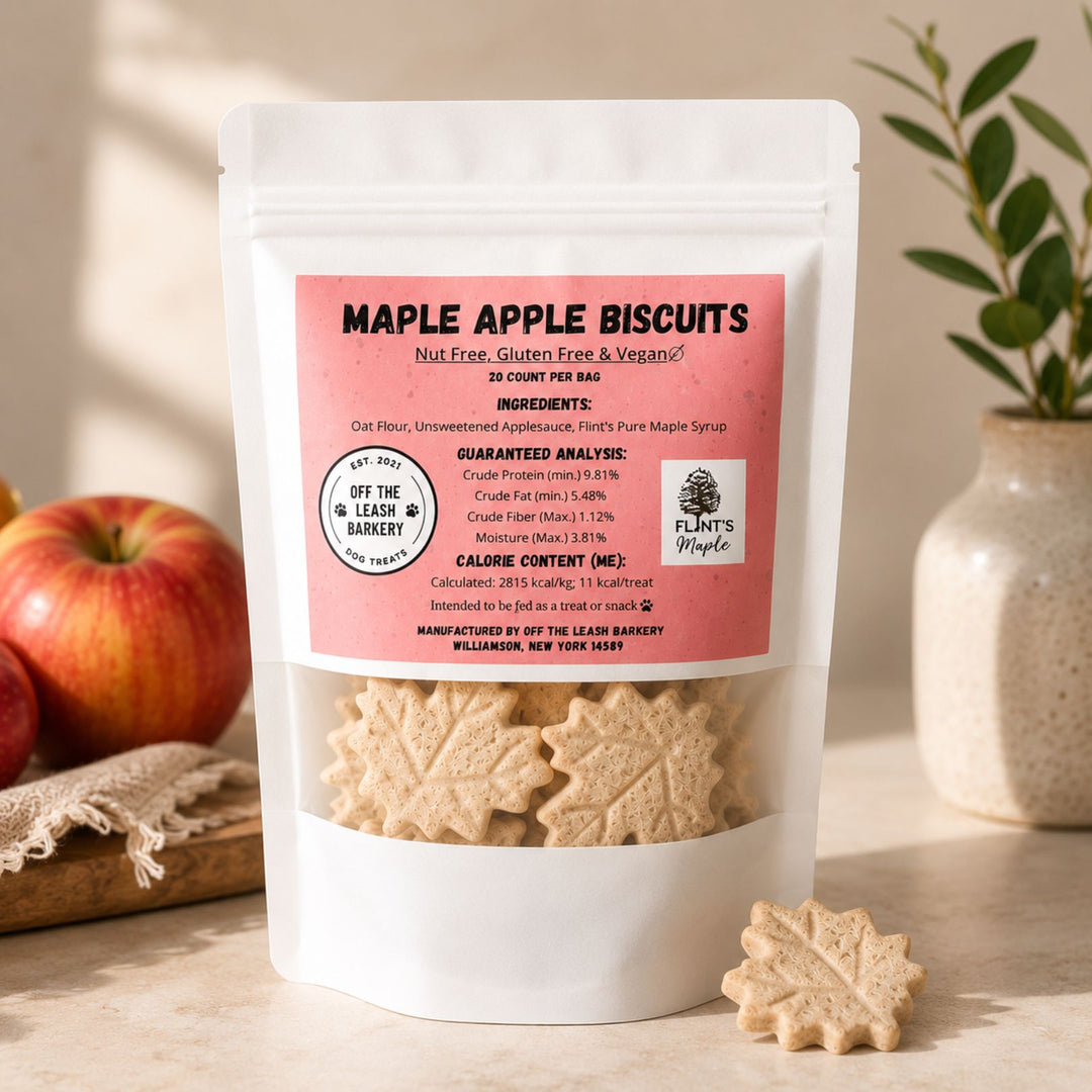 Maple Apple Fall Dog Treat Bag