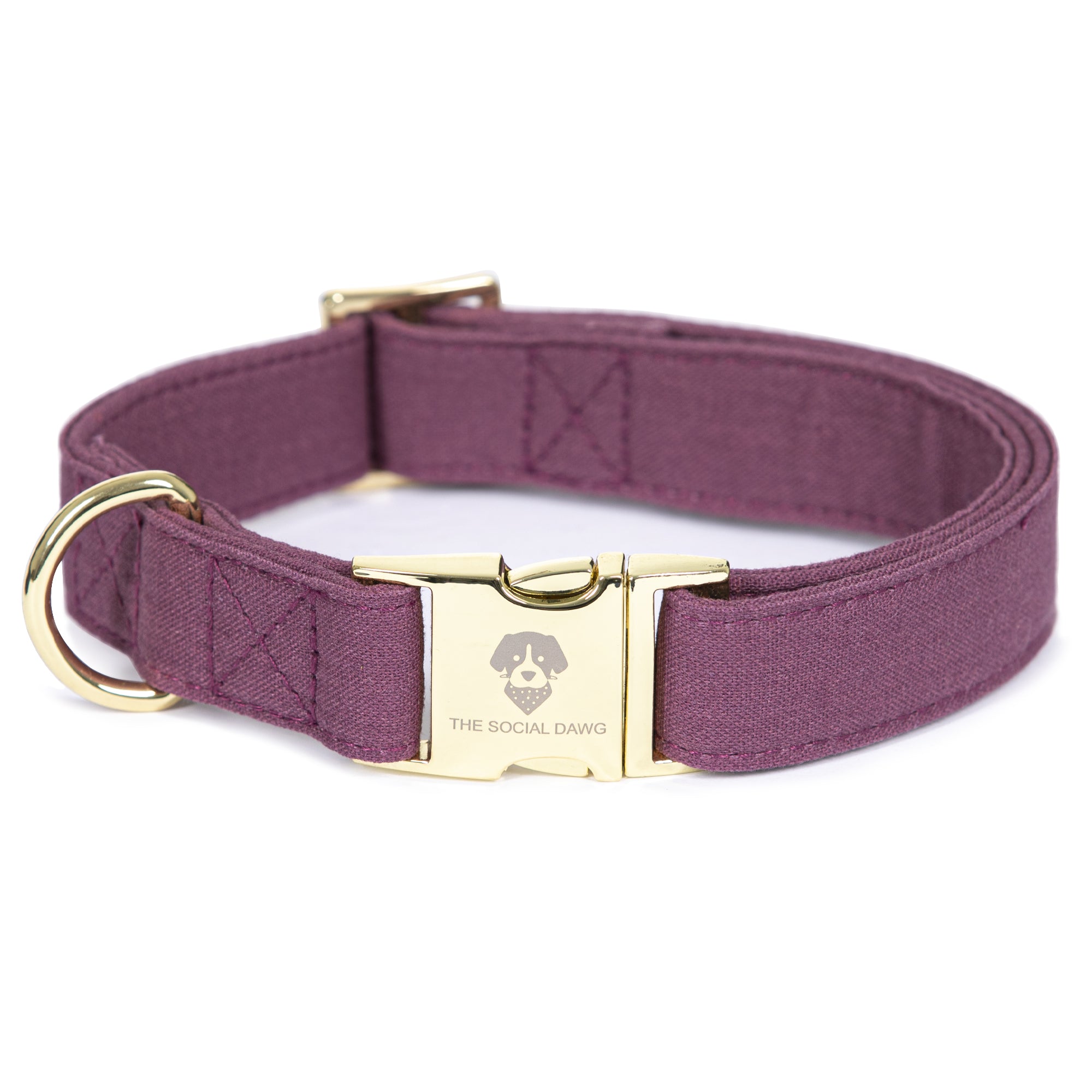 Maroon 2025 dog collar