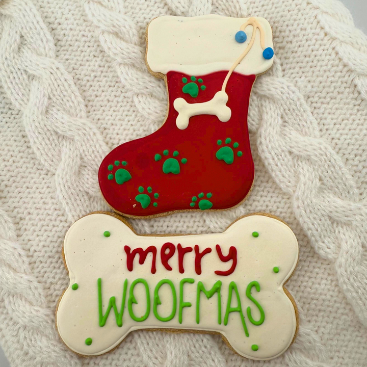 Merry Woofmas Holiday Stocking Dog Treats - 2 count