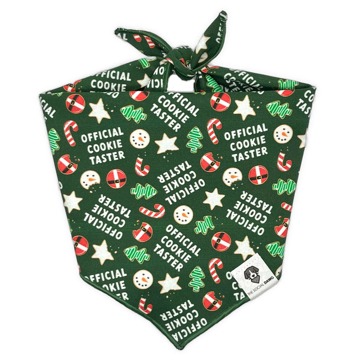 Official Cookie Taster Tie-On Dog Bandana