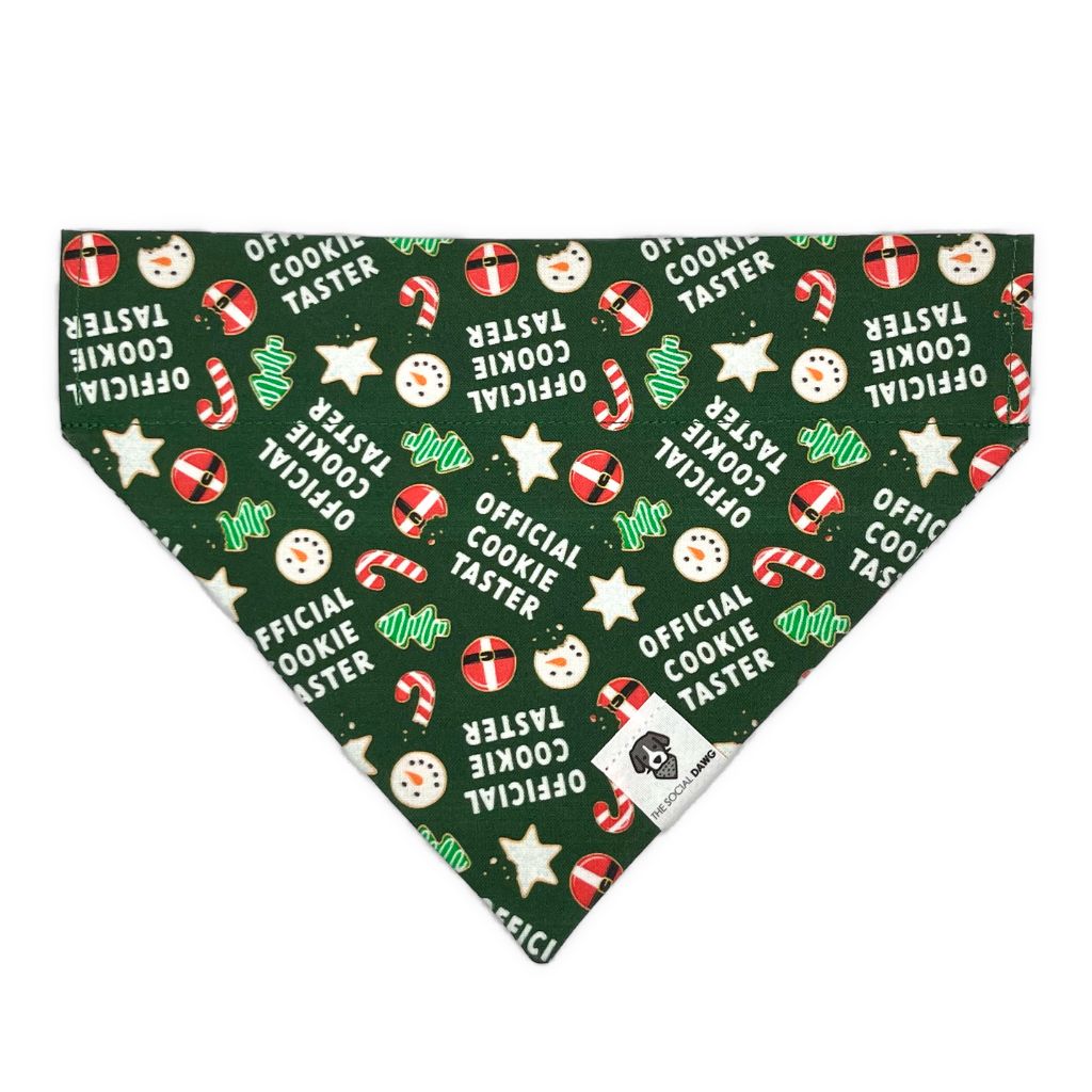 Official Cookie Taster Slip-On Dog Bandana