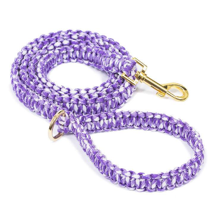 Purple Nylon Rope Dog Leash