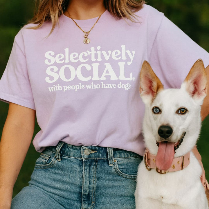 Selectively Social with People Who Have Dogs T-Shirt