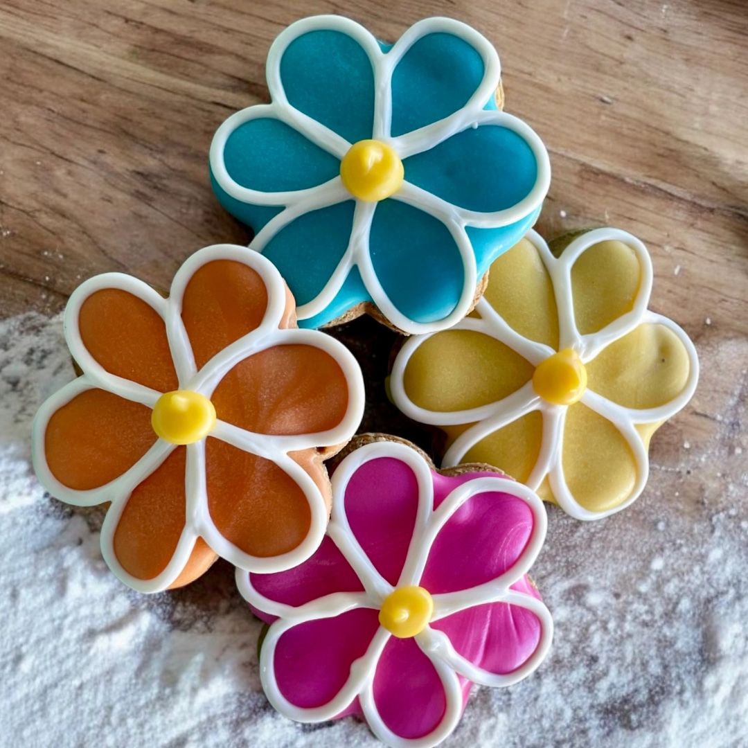 Spring Flowers Dog Treat Box - 6 count