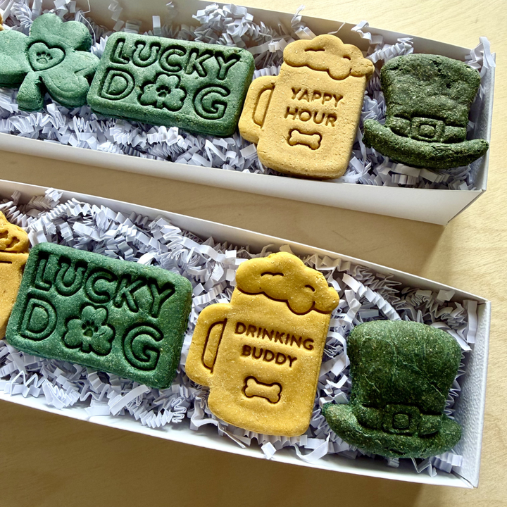 St. Patrick's Day Dog Treat Box - 6 count