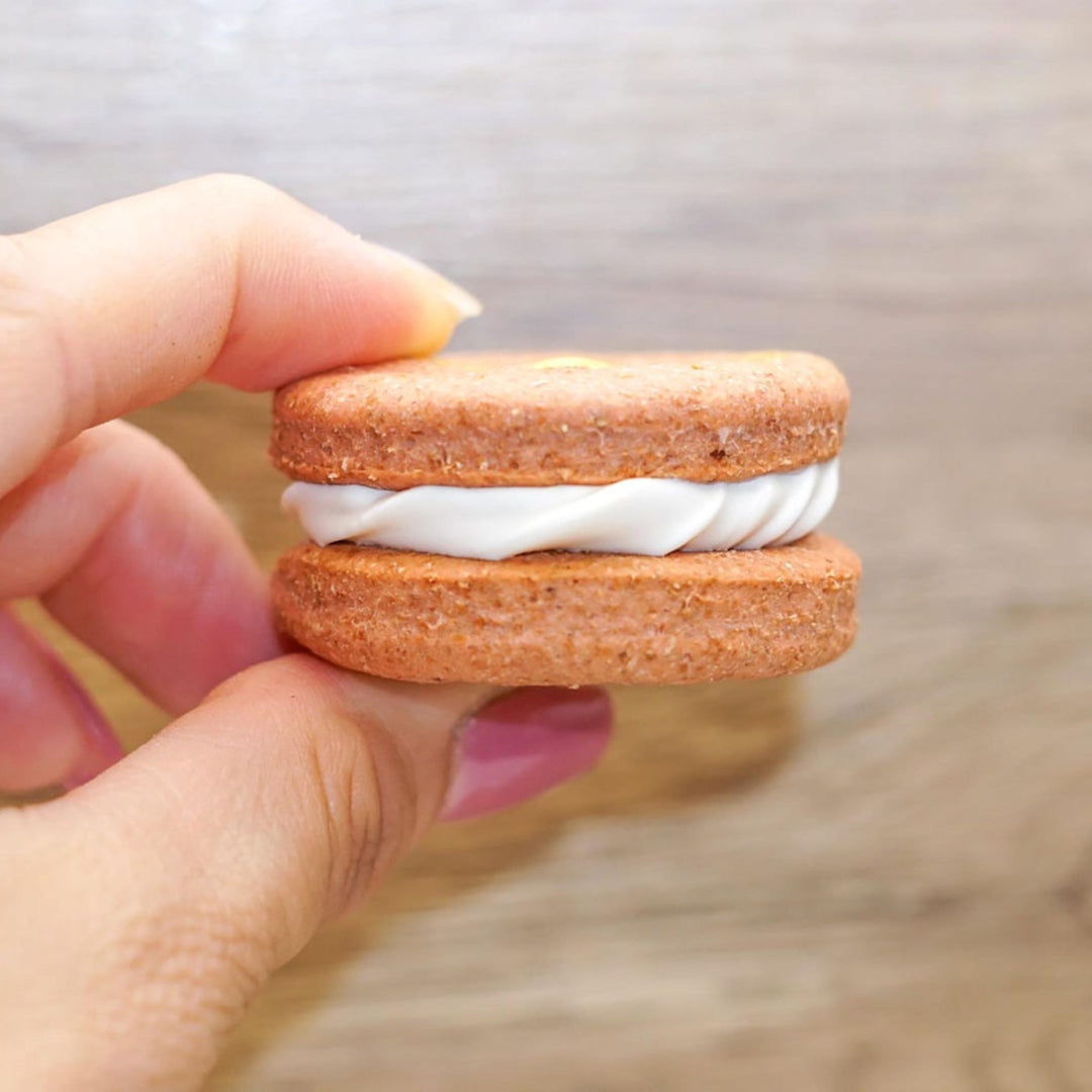 Strawberry Dog Macaroons - 6 count
