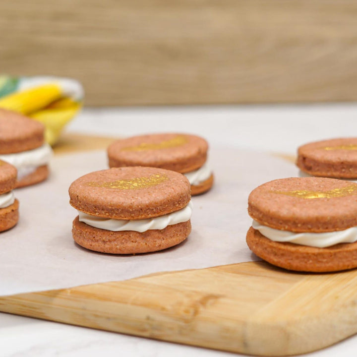 Strawberry Dog Macaroons - 6 count