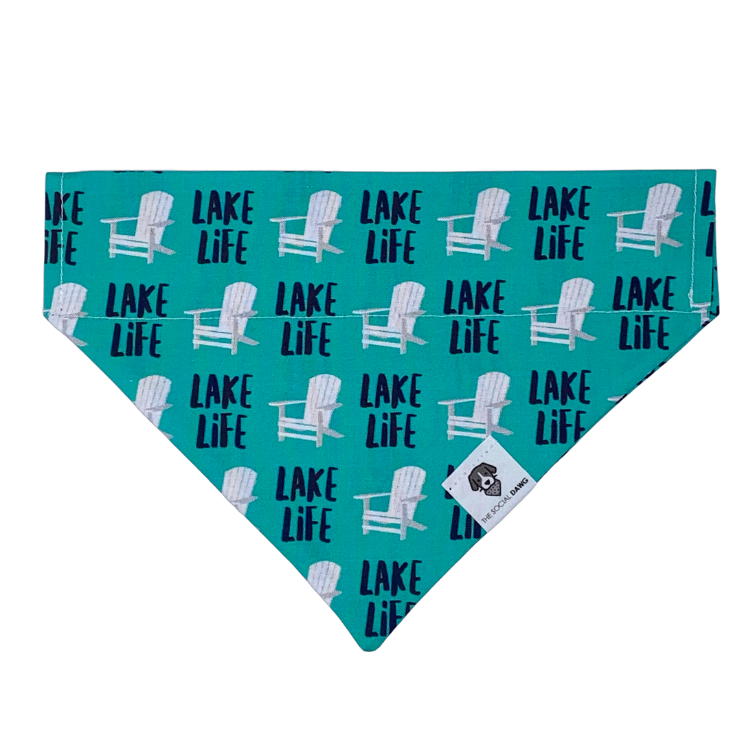 Lake Life Slip-On Dog Bandana