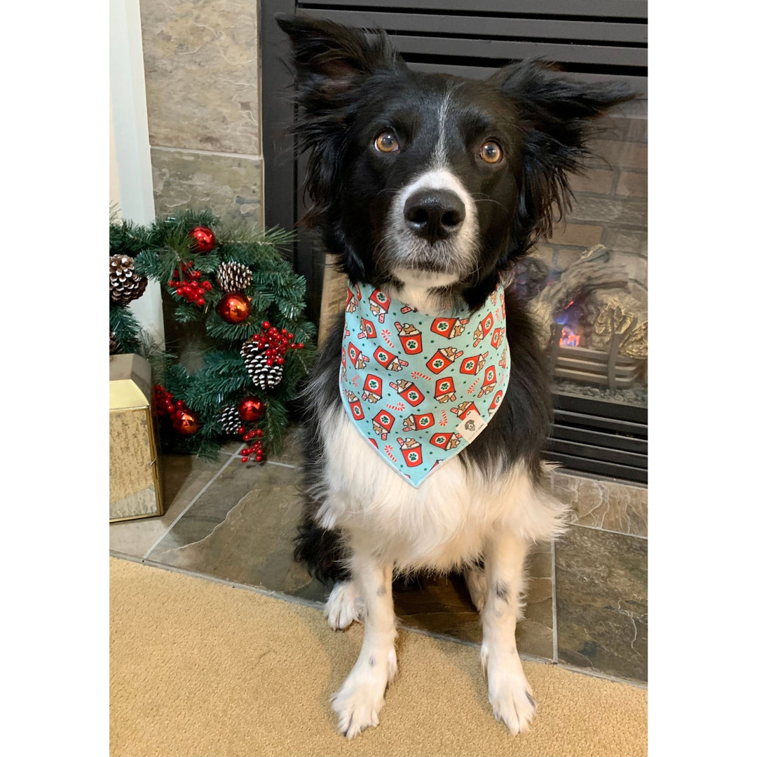 Holiday Pup Cup Tie-On Dog Bandana